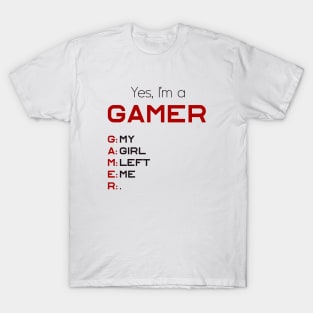 GAMER! - Black/Red T-Shirt